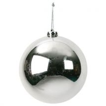 Bola de natal inquebrável, prata; d: 15 cm, - Manutan