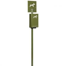 Rossignol Pro - Pilarete de higiene canina com sacos hygeca verde-azeitona,