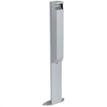 Rossignol Pro - Cinzeiro de pé arkea 3 l com fechadura – cinzento metálico,