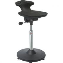 Poliuretano Preto - Ajustável 51-70cm - Ergonómico - Banco Sit-Stand Venus Trumpet - Global Professional Seating