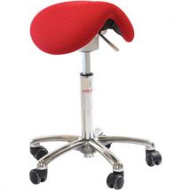 Tecido 3D Vermelho - Banco Mini Flexmatic Baixo - Altura Ajustável - 110kg - Global Professional Seating