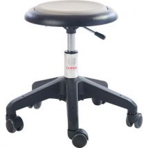Couro Sintético - Banco Micro Octopus Baixo Cinzento - Altura Ajustável - 110kg - Global Professional Seating