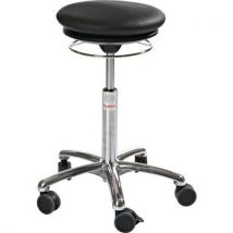 Global Professional Seating - Banco pilates-couro sint.-baixo-preto,