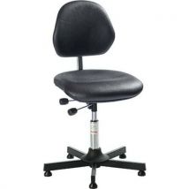 Global Professional Seating - Cadeira de oficina aktiv - couro sint. - meiaalt.-aço-preto,