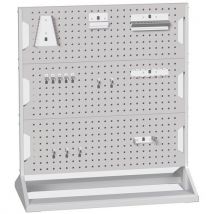 Cinza Claro - Mobiliário de Oficina - Perfurado de Painel Dupla Face 1000mm com 6 Painéis e Ganchos - Bott