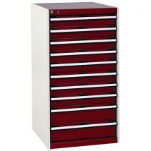 Armário de oficina Cubio SL-6512-10.1 com gavetas - Bott