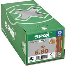Spax - Parafusos de cabeça em disco e rosca completa t-star plus wirox 6x80,