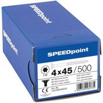 Speedpoint - 500 parafusos para encastre tx de rosca parcial 4x45,