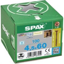 Spax - Parafusos de fixação em painel frontal tx vintage ø 4,5 mm - 60 mm,
