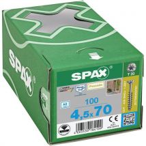 Spax - 100 parafusos para painel frontal encastrado t-star plus inoxidáveis ø 4,5x70,