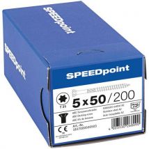 Speedpoint - 200 parafusos escareados para terraço tx fixação parcial 5x50,