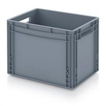 Auer Packaging - Caixa paredes fundo integrais – cinzenta – 30 l – 400x300 mm,