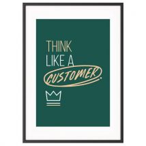 Quadro de Team Building A4 - "Think like a customer" - Paperflow