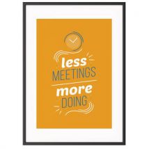 Quadro de Team Building A4 - "Less Meeting" - Paperflow