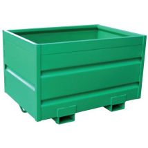 Contentor basculante - Para empilhador - Com base ou rodízios - 750 L