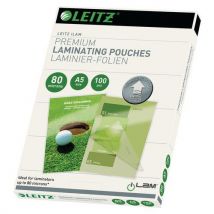 Leitz - Bolsas de plastificação udt – 80 mícrones – formato a5,