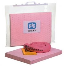 Kit de absorvente químico em saco com clipe de 13 L