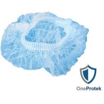 OneProtek - Touca descartável azul para indústria alimentar haccp,