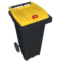 Contentor móvel para a recolha seletiva de resíduos - 120 L - Embalagens