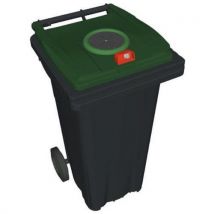 Contentor móvel para a recolha seletiva de resíduos - 120 L - Vidro