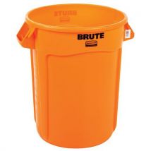 Rubbermaid - Coletor brute laranja: 121 l – rubbermaid,