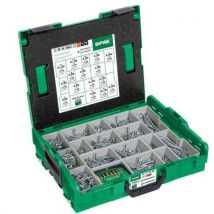 Spax - Conjunto de parafusos de montagem de cabeça escareada a3j wirox 2446 un.,