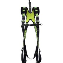 Arnês Antiqueda Kratos Safety L/XXL 2 Pontos Fixação Poliéster Verde/Preto 12kN CE EN 361