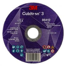 3M - Disco de Corte Cubitron 3 T41 - 125x1x22,23mm - Aço Inoxidável e Metais