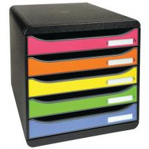 Módulo de arquivo Big Box Plus, multicolor, 5 gavetas - Exacompta