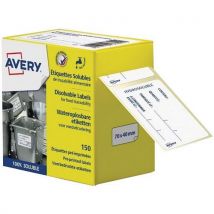 Avery - Etiquetas hidrossolúveis de rastreio alimentar pré-impressas,