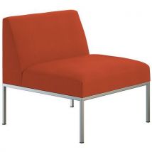 Módulo Astro 1 Lugar Tecido Laranja - 70x70x74cm - Conforto e Estilo - Quadrifoglio