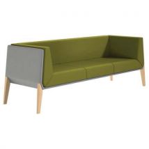 Sofá Accord 3 Lugares - Verde/Cinzento - Pano - 211cm Largura - Conforto e Estilo - Quadrifoglio