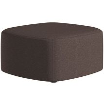 Pufe Abbey Grande em Tecido Castanho - 2 Lugares - Conforto e Estilo - Quadrifoglio