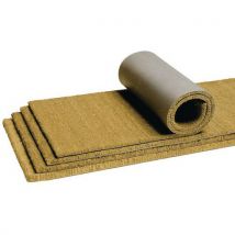 Rolo Tapete Abrasivo Coco Bege - 23mm Espessura, 2m Largura, 12.5m Comprimento - Uso Intensivo, Antiderrapante, Acessível - BtB