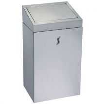 Caixote do lixo Push em inox escovado - 25 L
