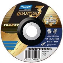 10 Unidades de Disco de rebarbagem Quantum 3 Metal - Norton