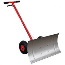 Limpa-neves Manual com Rodas - 74cm Largura Pá - Aço Pintado e Inox - Vermelho - Cemo