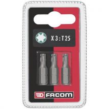 5 Unidades de Conjunto de 3 pontas para parafusos TORX - EX.1 - Facom