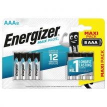 8 Unidades de Pilha alcalina Max Plus AAA/LR3 FSB9 - conjunto de 8 - Energizer