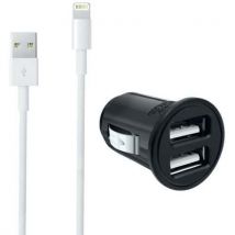 Carregador-isqueiro USB + cabo Lightning para iPhone - Moxie