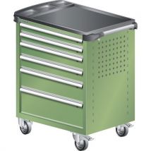 Lista - Carrinho verde 894x525x928 com 6 gavetas 40kg,