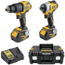 1 Jogo de Kit de 2 ferramentas XR de 18 V 3 Ah Li - berbequim e aparafusadora - Dewalt