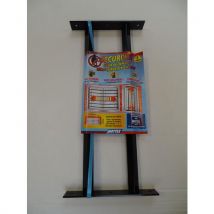 Barras de Segurança Telescópicas para Janela - Preto 55-103cm - Aço Epóxi - Kit 2 Unidades - Mottez
