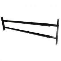 Barras de Segurança Telescópicas para Janela - Conjunto de 2 - Preto 99-188cm - Epóxi Resistente - Mottez