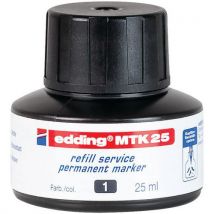 Recarga de tinta para marcador permanente - Preto - MTK25 - Edding
