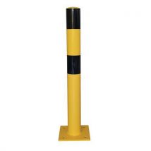 Viso - Poste de proteção com placa de fixação – preto/amarelo,