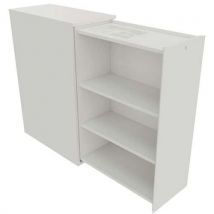 Bloco-gavetas branco com abertura lateral direita - altura: 115 cm - gavetas fixas