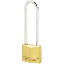 Master lock - Cadeado com asa alta de latão maciço – 30 mm,