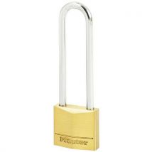 Master lock - Cadeado com asa alta de latão maciço – 50 mm,