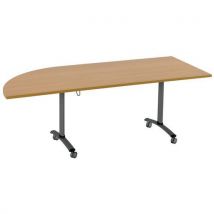 Mesa de Escritório Axe Estratificada Canto Esquerdo 80cm Faia - Eco-responsável - 10 Anos Garantia - Manutan Expert